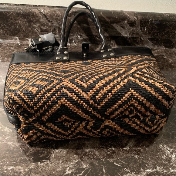 🔥SALE🔥: Nash Analia Top Handle Crossbody Tote:Tribal Weave:NWT - Picture 9 of 9